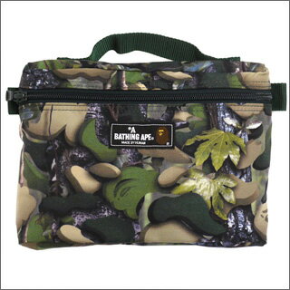 2010AWΩ夲ǿ!!A BATHING APEʥסVILLAGE CAMO MUSIC POUCH[å ߥ塼åݡ]ڿʡGREEN CAMO288-000070-015[1760-482-043]-