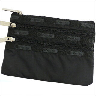 LeSportsacʥ쥹ݡȥå3Zip Cosmetic ݡڿʡBLACK274-000349-011