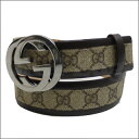 【再入荷しました】GUCCI（グッチ）GGバックルベルト【新品】SILVERxBEIGE284-000228-906x[☆★]【yokohama】