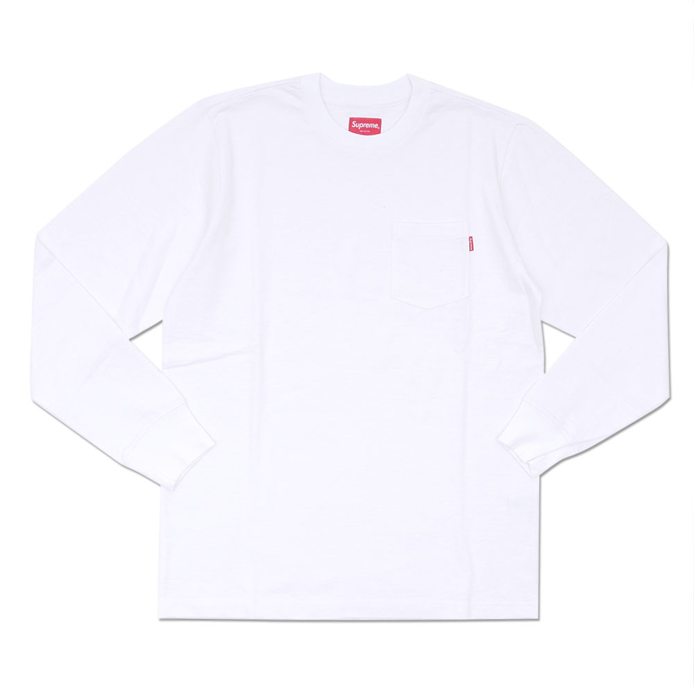 supreme long sleeve pocket tee