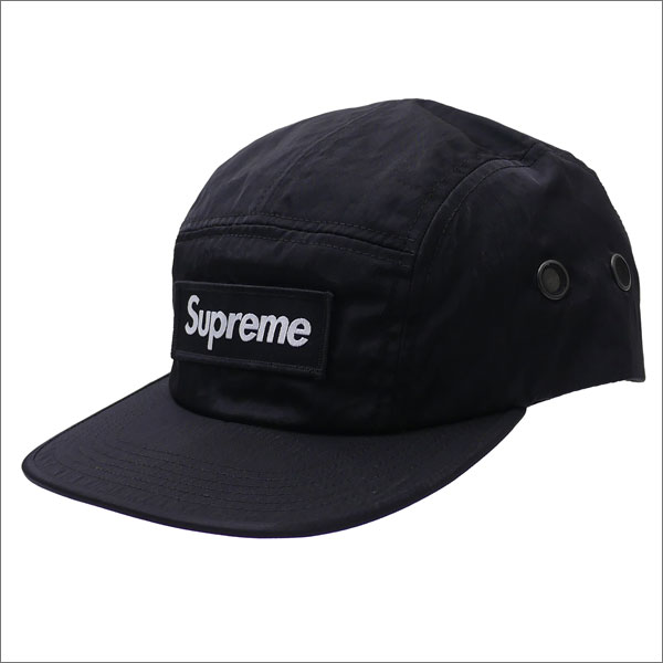 SUPREME(Vv[) Washed Nylon Camp Cap (LvLbv) BLACK 265-000912-111+yViz