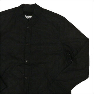 2010AWΩ夲ǿSUPREME(ץ꡼)Quilted Waxed Cotton JacketڿʡBLACK 230-000367-051-[]smtb-TDۡyokohama