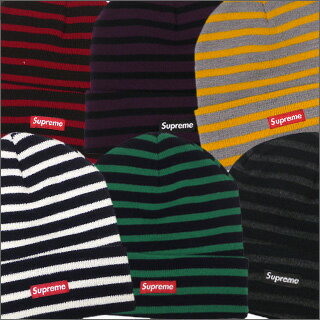 2010AWΩ夲ǿۡ6顼SUPREMEʥץ꡼Striped Beanie[ӡˡ]ڿʡ253-000115-016-[]