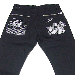 ZAMIANG(ザミアン)UNDERCOVERバックポケット刺繍デニム【新品】BLACK