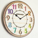 350円クーポン利用可★【送料無料】壁掛けフック特典有★掛け時計 電波時計 フォルリ CL-8332【壁掛け時計 アナログ 男前 木 北欧 カラフル 壁掛け電波時計 結婚祝い 新築祝い 引っ越し祝い おしゃれ かわいい 西海岸 出産祝い ギフト ホワイトデー プレゼント 熨斗】