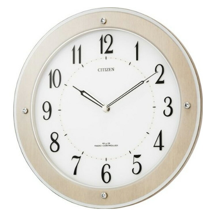 壁掛けフック特典有☆電波時計 シチズン[CITIZEN] サイレント