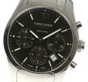 ☆美品☆箱保【LONGINES】ロンジン コンクエスト クラシック L2.786.4 クロノグラフ 自動巻き メンズ【ev10】【中古】