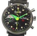 ☆美品【Alain Silberstein】アラン・シルベスタイン クロノ2 トリプルカレンダー デイト ムーンフェイズ 自動巻き メンズ