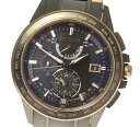 ☆美品【CITIZEN】シチズン アテッサ エコドライブ デイト H820-T020186 ソーラー電波 メンズ【中古】