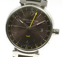 ☆美品【LOUIS VUITTON】ルイ・ヴィトン タンブール デイト GMT Q1155 自動巻き メンズ【中古】