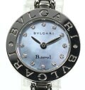 ☆美品【BVLGARI】ブルガリ B-zero1 BZ22S 12Pダイヤ バングルSサイズ クォーツ レディース【中古】