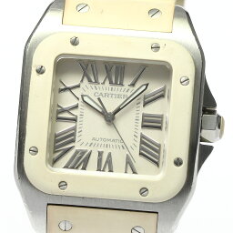<strong>カルティエ</strong> CARTIER W20122U2 <strong>サントス</strong>100MM 自動巻き ボーイズ _800292【中古】