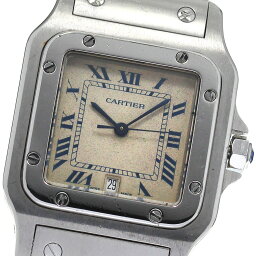 カルティエ CARTIER W20018D6 <strong>サントス</strong><strong>ガルベ</strong><strong>LM</strong> <strong>クォーツ</strong> メンズ _803631【中古】