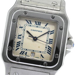 カルティエ CARTIER W20018D6 <strong>サントス</strong><strong>ガルベ</strong><strong>LM</strong> <strong>クォーツ</strong> メンズ _807607【中古】