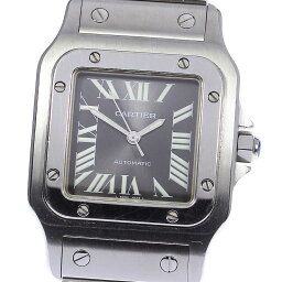 カルティエ CARTIER W20067D6 <strong>サントスガルベLM</strong> アジア限定品 自動巻き メンズ 箱付き_811952【中古】