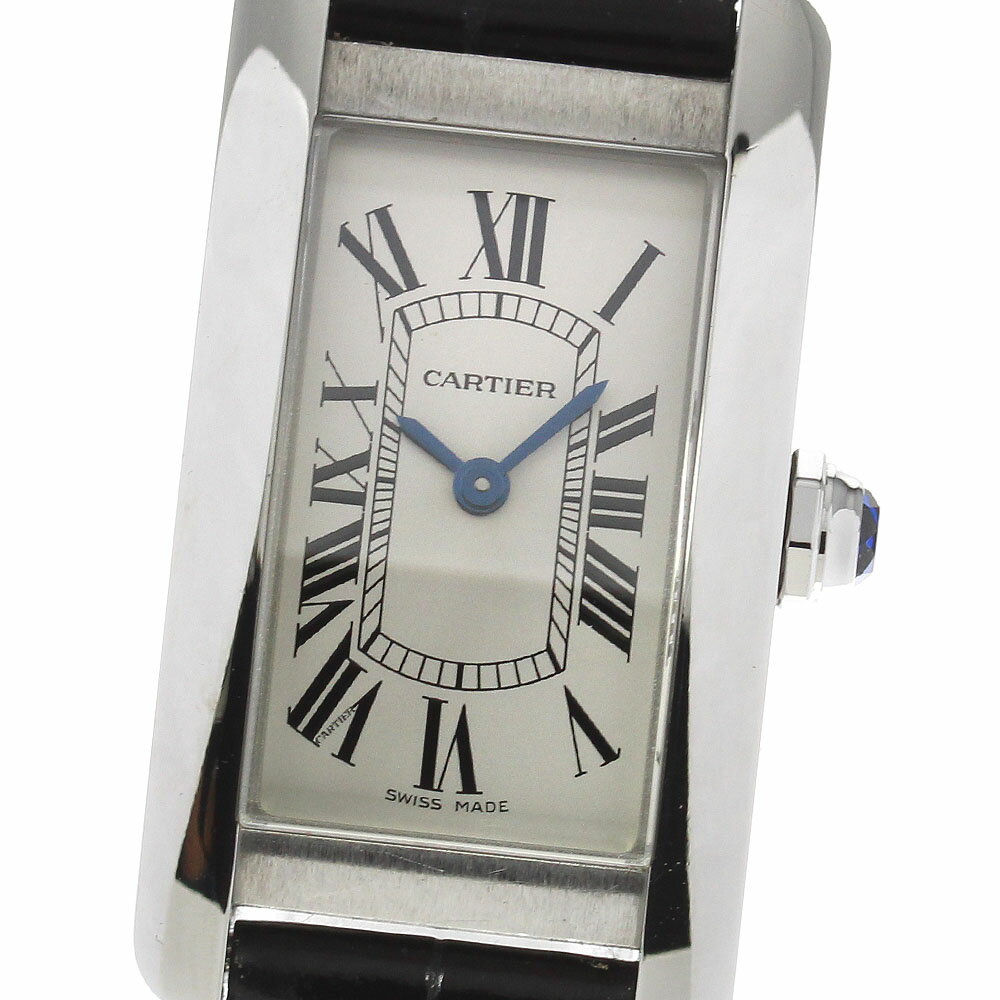 カルティエ CARTIER WSTA0016 タンクアメリカンSM クォーツ レディース _813462【中古】