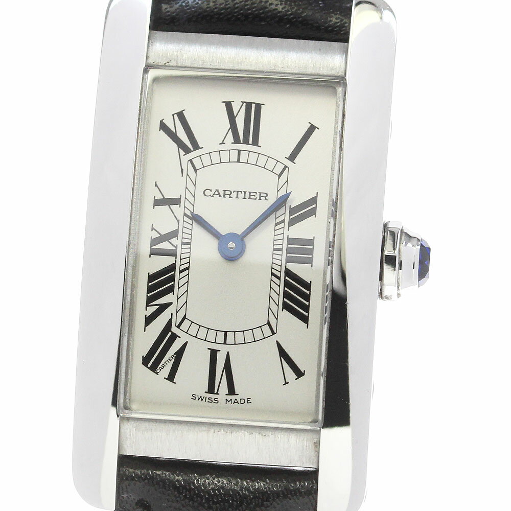 カルティエ CARTIER WSTA0016 タンクアメリカンSM クォーツ レディース _816183【中古】