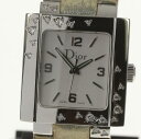 保証書付【Christian Dior】クリスチャン ディオール リヴァ ダイヤベゼル D98-1014 クォーツ レディース【中古】【170920】