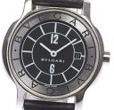 【BVLGARI】ブルガリ ソロテンポ ST29S SS/革 クォーツ レディース♪【180428】【中古】