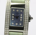 【CHAUMET】ショーメ サイドダイヤ 12P QZ ブルーシェル 純正革ベルト レディース【180428】【18125】【2023】【中古】