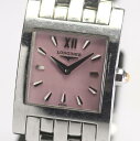 【LONGINES】ロンジン L5.166.4 ピンクシェル QZ レディース