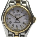 【TUDOR】チュードル ジュネーブ モナーク 15833 10Pダイヤ コンビ QZ レディース アンティーク【中古】