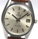 【OMEGA】オメガ シーマスター デイト SS/革 cal.565 自動巻き メンズ☆【中古】