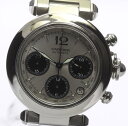 ※訳有り品【CARTIER】 カルティエ パシャC クロノグラフ W31048M7 自動巻き SSブレス メンズ☆【17095】【中古】