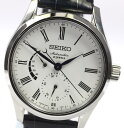 【SEIKO】セイコー プレサージュ 6R27-00F0 パワーリザーブ 純正革ベルト 自動巻き メンズ ◆【中古】