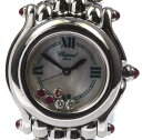 ・き 【Chopard】 ショパール ハッピースポーツ 27/825021 5Pダイヤモンド・ルビー シェル クォーツ レディース