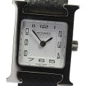 【HERMES】エルメス Hウォッチミニ HH1.110 純正革ベルト クォーツ レディース【170604】