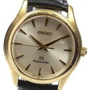 SEIKO グランドセイコー SBGX016 9F61-0A30 K18YG×革 メンズ クォーツ☆【中古】【170604】