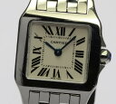 良品【CARTIER】カルティエ サントスドゥモアゼル W25064Z5 クォーツ レディース♪【中古】【170704】