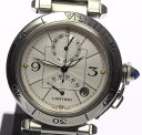 【CARTIER】カルティエ パシャ38mm GMT パワーリザーブ W31037H3 自動巻き メンズ☆【中古】【170704】