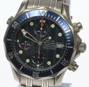 オメガ シーマスター300 クロノグラフ 2298.80 チタン 自動巻き メンズ☆【中古】【170704】