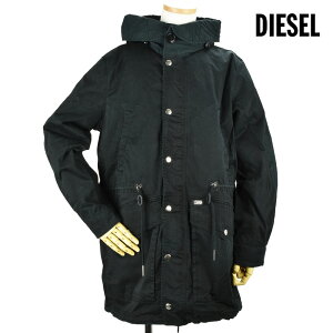 ディーゼル DIESEL 00S11H/0NAPS W-Division ダブルディビジョン コート モッズコート ブラック 黒 BLACK メンズ【送料無料】[disel-0131]