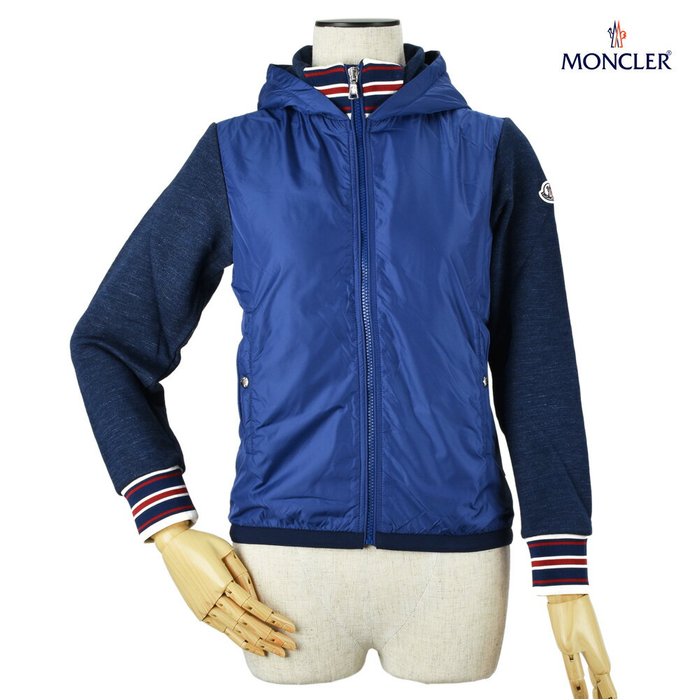 N[ MONCLER 84099.05 80417/74B XEFbgؑ EChu[J[ WbvAbv p[J[ u[  LbY {[CY fB[X CARDIGAN Blue 6