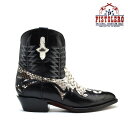 ピストレロ PISTOLERO 2124 ウエスタンブーツ ブラック ヘビ柄 パイソン レザー 本革 カウボーイブーツ 刺繍 ステッチ westernboots cowboy