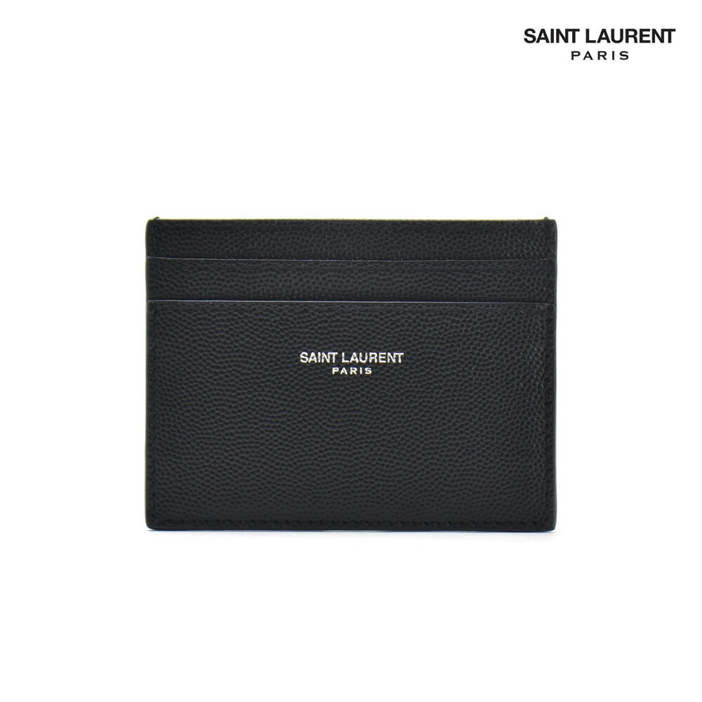 サンローラン YSL Saint Laurent 375946 BTY0N/1000 カードケース カーフレザー ブラック 黒 BLACK メンズ【送料無料】