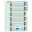 コクヨ カラー仕切カード(ファイル用・6山見出し) A4タテ 2穴 6色+扉紙 シキ−110N 1パック(10組)