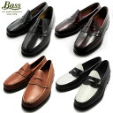 G.H.BASS G.H.バス Penny Loafer (LOGAN) ペニーローファー(ローガン) ブラック/バーガンティ/タン ローファー 革靴 G.H BASS LOGAN BLACK/BURGUNDY/TAN/BLACKWHITE 490280/490264 バス ローガン商品到着後レビューのお約束で送料無料!!