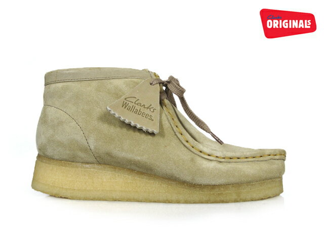 【店内全品大特価!!】 クラークス CLARKS 35385 WALLABEE BOOT SAND SUEDE レディースサイズ クラークス ワラビー ブーツ サンド スエード ベージュ Clarks 35385レビューのお約束で送料無料！Clarks wallabee boot クラークス