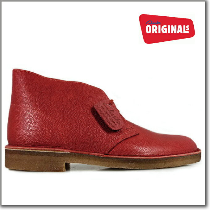 クラークス CLARKS 20356343 DESERT BOOT RED INTEREST LE メンズサイズ クラークス デザート ブーツ レッド インタレストレザー