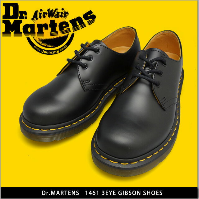 ドクターマーチン 3ホール ギブソン Dr.MARTENS 1461 GIBSON ブラック 11838002