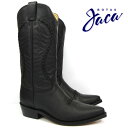ハカ Botas Jaca 3103 black waxybiker no stripwestern boots cow boy ウエスタン ブーツカウボーイブーツ ブラック本革 黒 WESTERN BOOT victoria