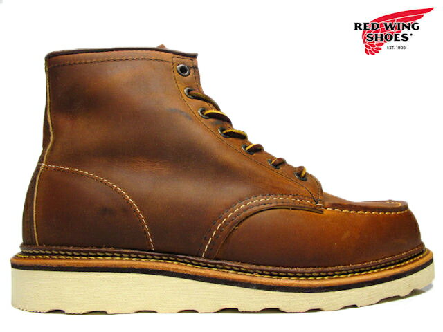 【店内全品大特価!!】 レッドウィング REDWING 1907 RED WING 6-INCH MOC TOE BOOT COPPER レッドウイング 6インチモックトゥ ブーツ コッパー ラフ＆タフ レザー レッドウィング◆