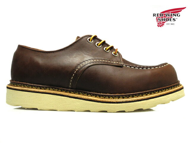 【店内全品大特価!!】 レッドウィング REDWING 8109 WORK OXFORD MOC TOE MAHOGANY レッドウィング ワーク オックスフォードモカシントゥ ブーツ レザー マホガニー 8109◆