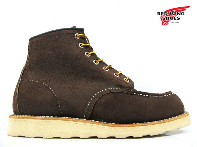 【店内全品大特価!!】 レッドウィング REDWING 8878 WORK 6INCH CLASSIC MOC TOEJAVA"MULESKINER"ROUGHOUT 6インチ クラシックモカシントゥ ブーツ ミュールスキナー レザー◆レビューのお約束で送料無料！REDWING MOC TOE レッドウィング