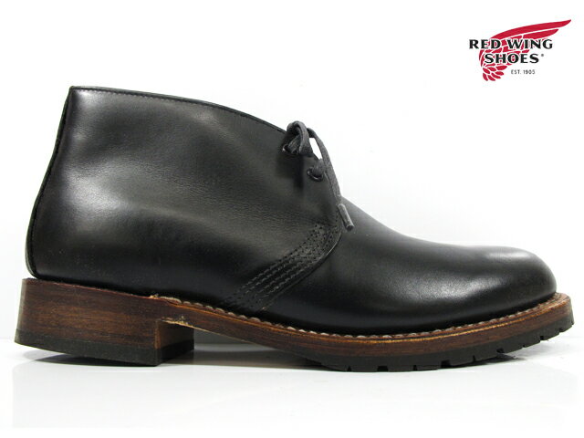 【店内全品大特価!!】 レッドウィング REDWING 9024 BECKMAN CHUKKA BOOTS BLACK FEATHERSTONE DWIDTH ベックマン チャッカ ブーツブラック レザー本革 ワーク クラシック ブーツ ドレス◆