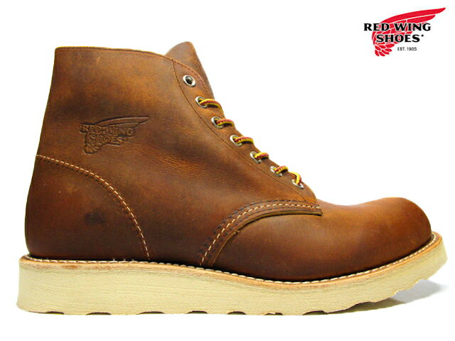 【店内全品大特価!!】 レッドウィング REDWING 9111 6-INCH BOOT CLASSIC ROUND COPPER ROUGH TOUGH 6インチ プレーントゥ ブーツ アイリッシュ セッター ビンテージ加工 レザーワーク ラフ カッパー◆レビューのお約束で送料無料！REDWING ROUND TOE レッドウィング